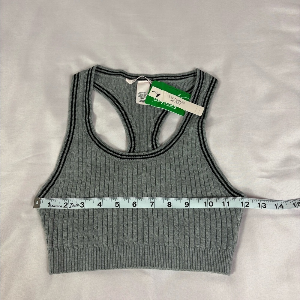 Cove Gray Ribbed Crop Top - Picture 3 of 8